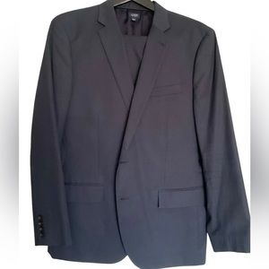 J.Crew Mens Italian Cotton Ludlow Suit In Navy, 44R 38x29